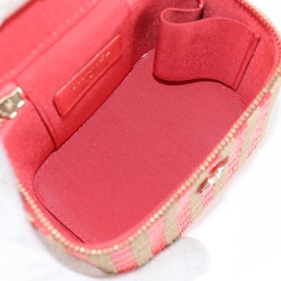 CHANEL Chain Shoulder Bag Straw Beige Gold CC Auth 120168AM - Picture 12 of 16